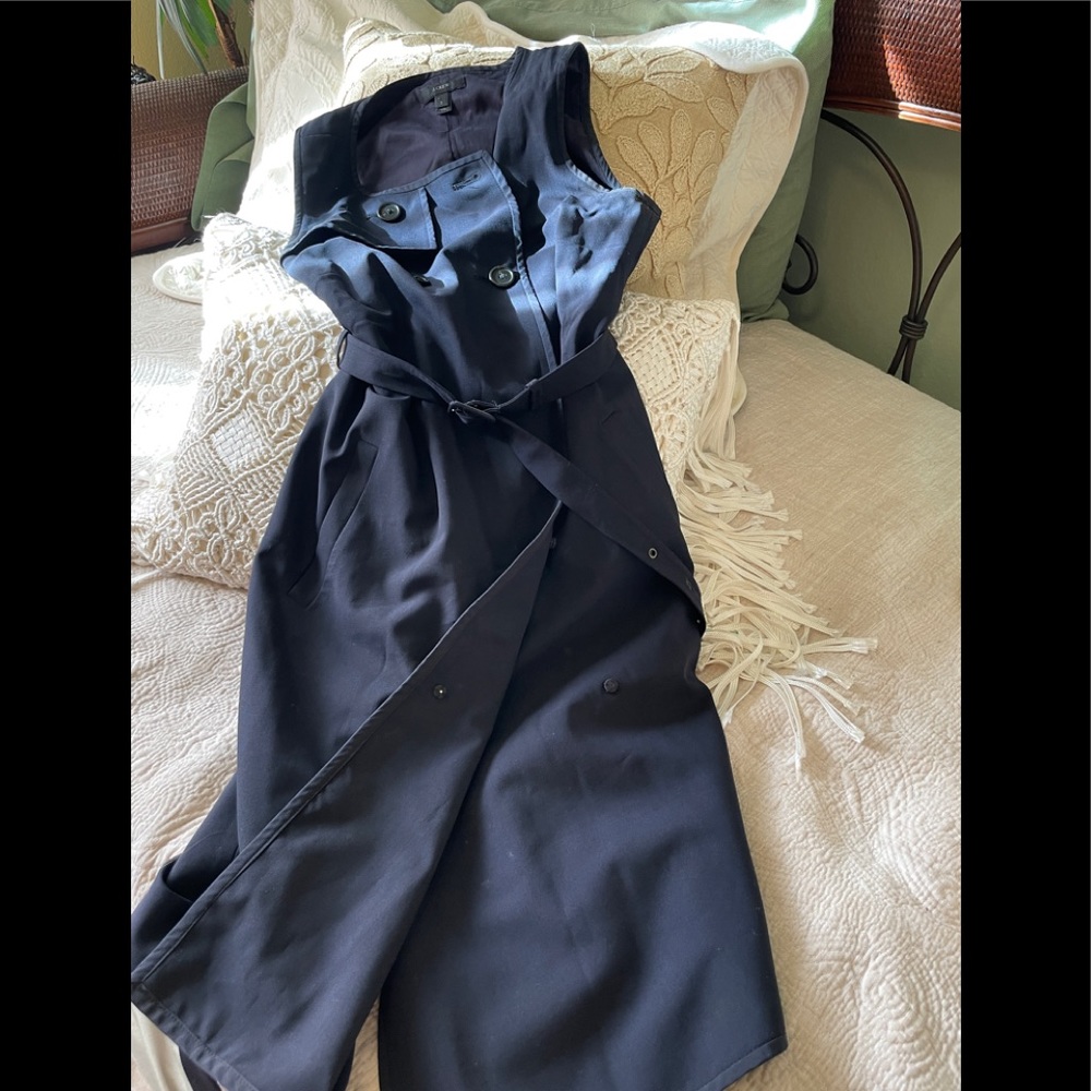 J Crew navy blue dress